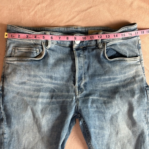 All Saints Cigarette Skinny Jeans Washed Indigo Size 36 - Picture 4 of 9